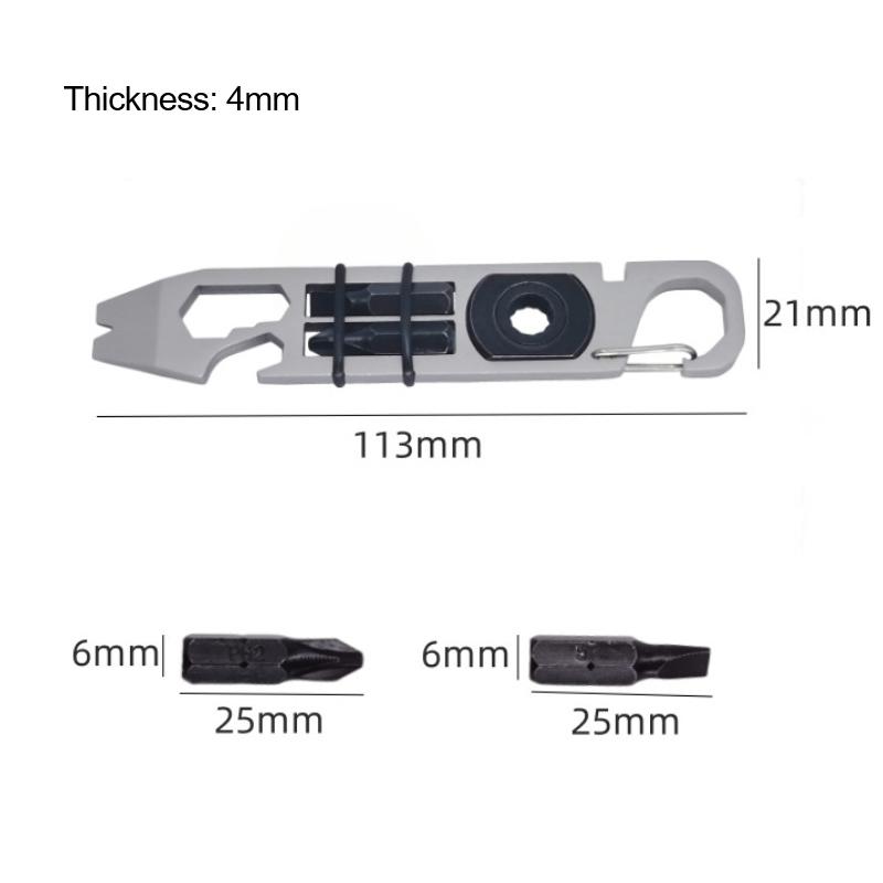 Multi-Tool Screwdriver, Crowbar, Bottle Opener, Outdoor Survival, Self-Defense, Ratchet Crowbar