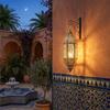 Metal Frame Metal Hollow Lantern Luxury Candle Lantern Wind Lamp Candle Holder  Living Room