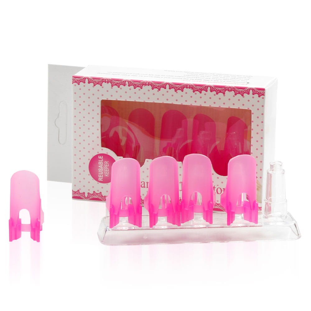 Manicure Protector Pink Covers For Painted Nails 10 Pcs