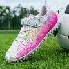 Children's TF Soccer Shoes Boys Girls Kid's Sports Running Sneakers Teenager Students Football Boots Soft Antiskid