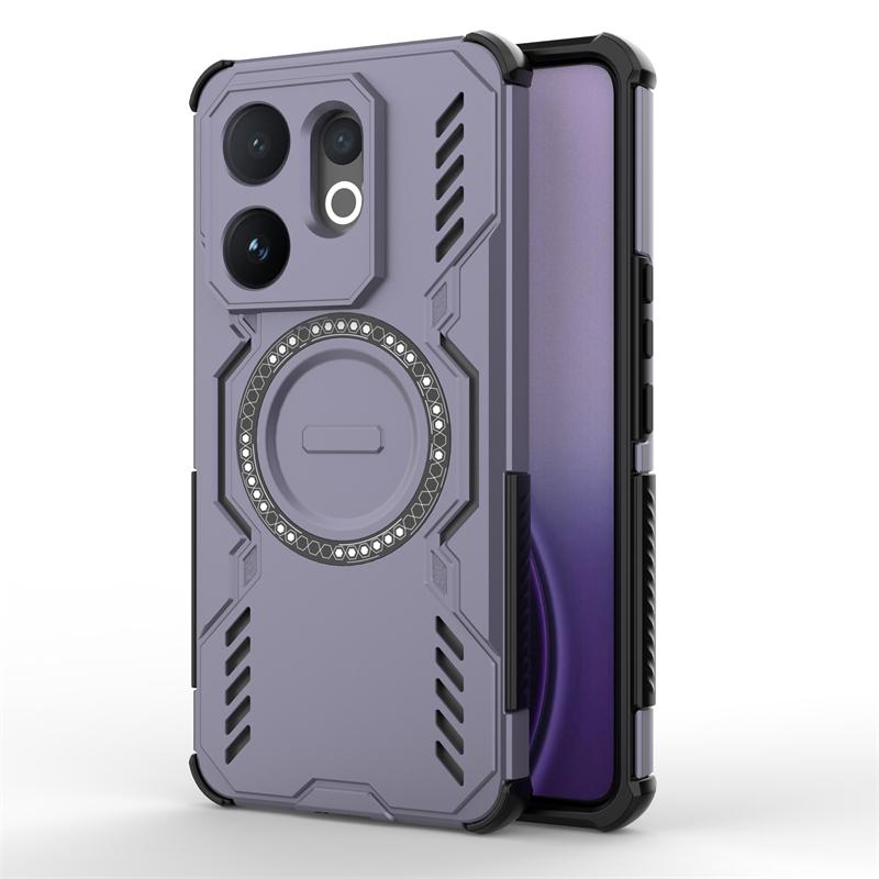 For Vivo V60 Case For Vivo V60 5G Anti-knock Magnetic Adsorption Wireless Charge Full Back Cover For Vivo V60 Case 6.77 Inch