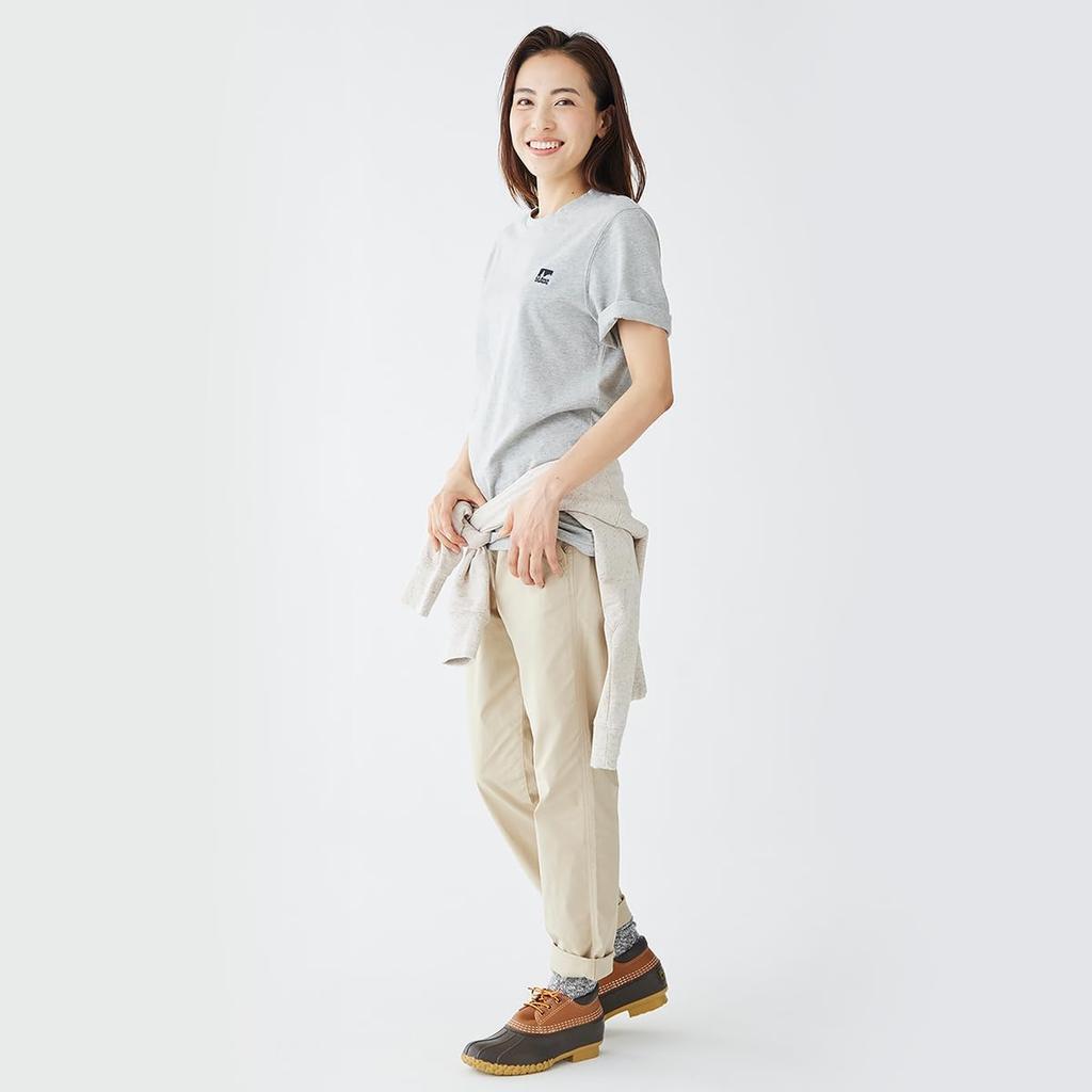 LL Bean Stretch Ripstop Pants Japan Fit L Carbon Navy Blue 1000037979 Women's Pull-On