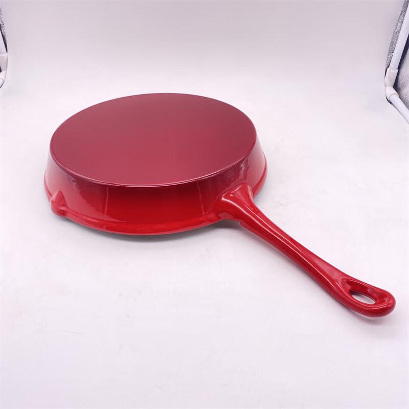 ZISIZ Enamel Cast Iron Frying Pan