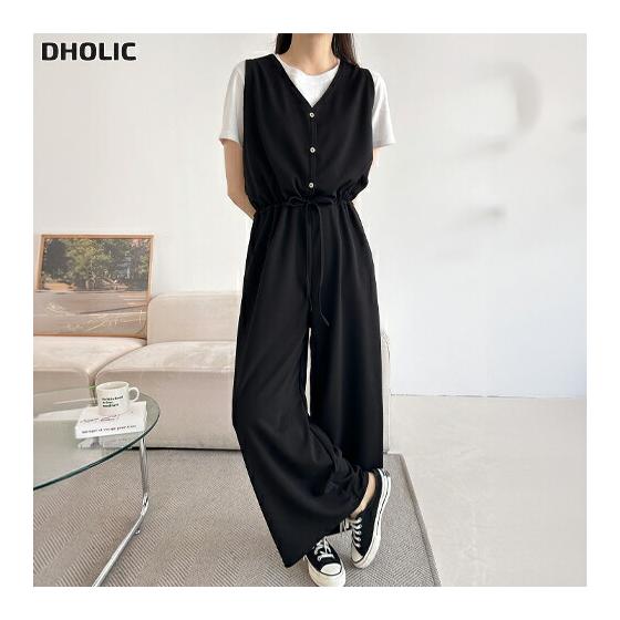 Women s Korean Fashion Bottoms Long Pants All in One Wide Pants Layered Layered Style Thin Drawcord Affordable Feminine Office Casual Mix and Match