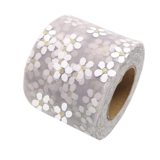 1 role 25 yardů, užitečná, měkká, kompaktní kytice, stuha, baletní akty, ručně vyráběná, hladká krajka, šifon pro domácnost