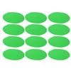 12pcs 19cm Soccer Training Marker Discs Non Slip Bright Colors Lightweight Round Marker Disc Green