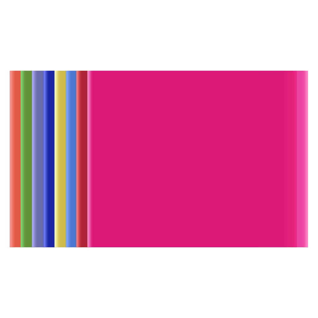 8 Colors set PET Transparent Gel Lighting Filter 50 * 40cm  20 * 16in Coloured Overlays Tinted Correction Gels Light