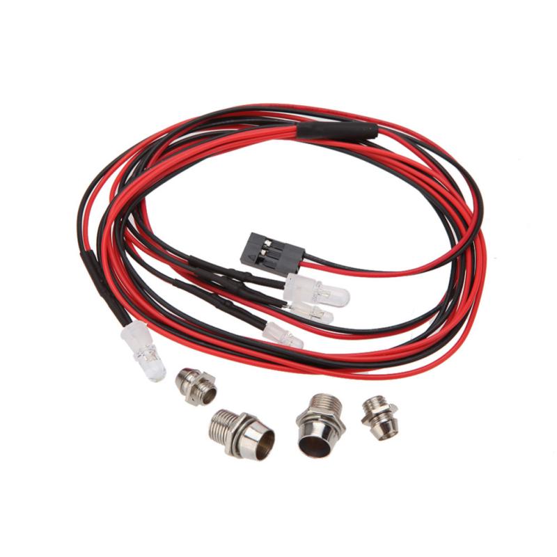 4 Stück Simulieren LED Nachtscheinwerfer Modellierlicht für RC-Auto