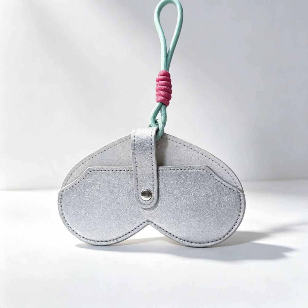 Leather Sunglasses Pouch with Lanyard Sunglasses Box Bag Compact Magnetic Glasses Case Travel