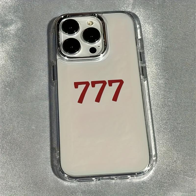 Lucky Number 7 Pattern Phone Case for iPhone 17 16 15 14 13 12 11 Pro/Max/Plus Anti Drop and Anti Shock Back Cover