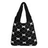 Soft Bow Knitting Shoulder Bag Sweet Casual Woven Handbag Elegant Beach Bag  Vacation