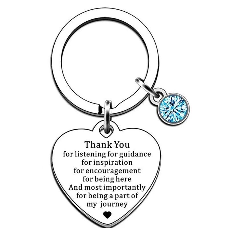 Keychain Steel Stainless Keyring Christmas Friendship Gifts Backpack Pendant