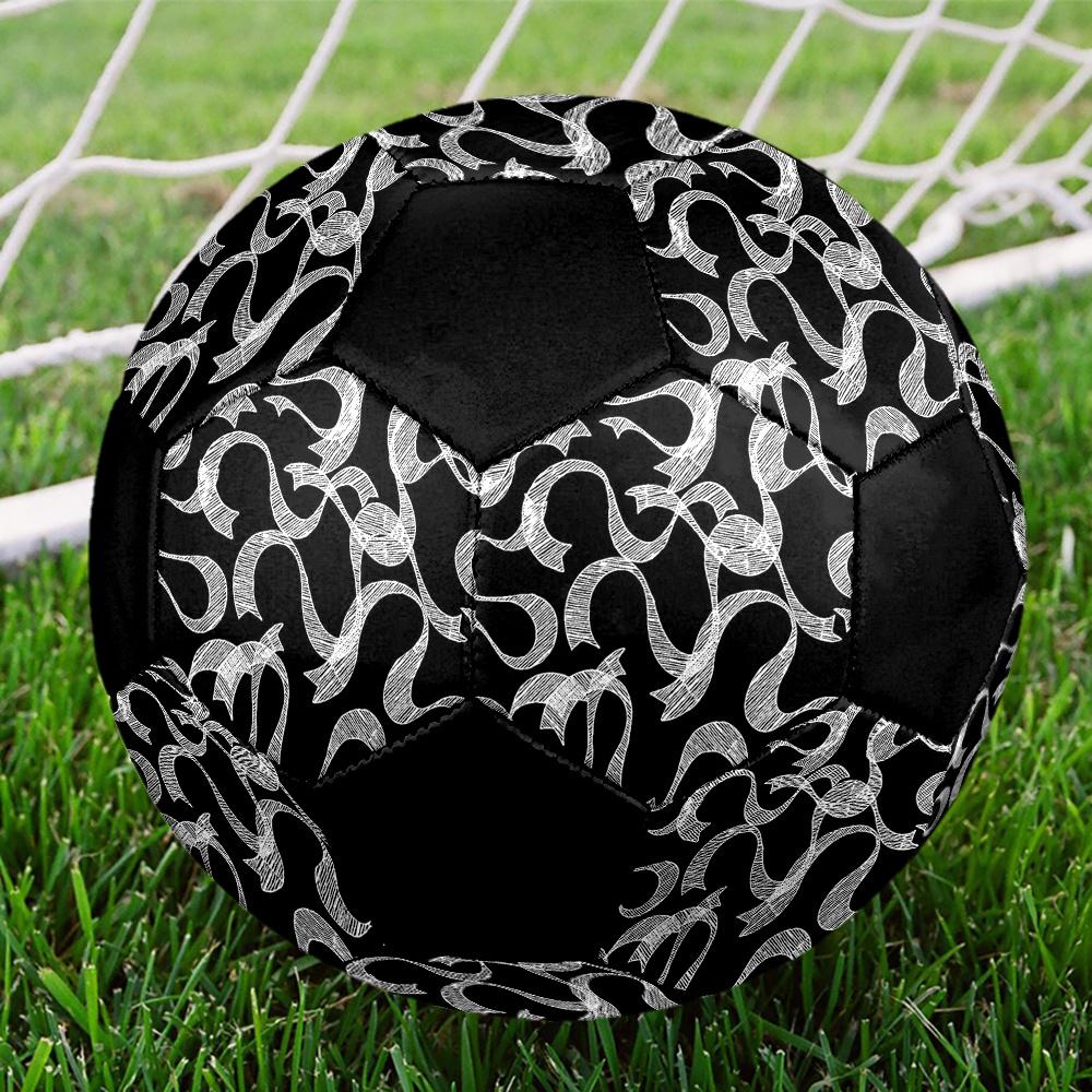 1pc Abstract Ribbon Durable Soccer Ball/Football, Size 5, Perfect for Training, Entertainment And Competition,Gift yy26060662