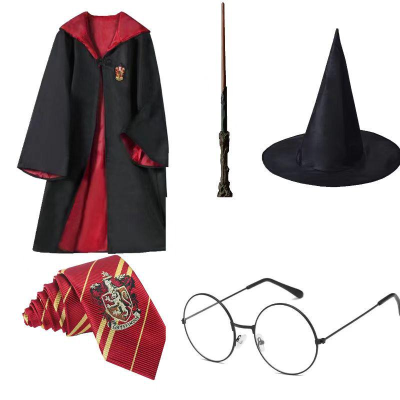 

Детская волшебная мантия Гарри Поттера - Плащ COS Школьная форма для Хэллоуина S