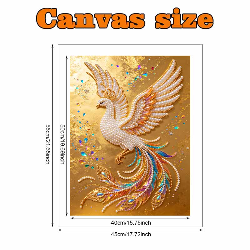 5D Pearl Painting Handmade DIY Majestic Peacock Home Office Desktop Decoration Artwork