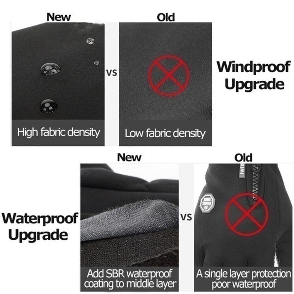 Windproof Driving  Riding Anti-slip Gloves Thermal Glove Winter Warm Gloves Touch Screen Mittens