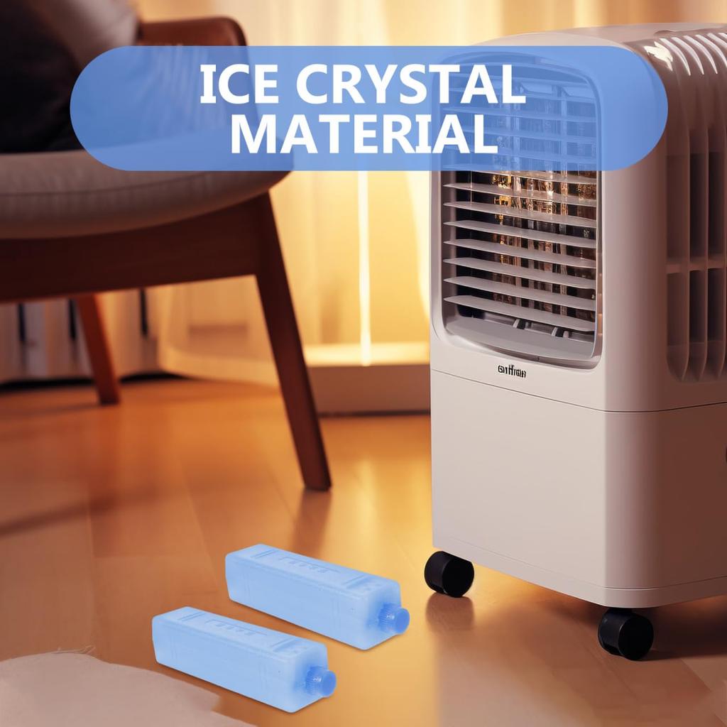 HANABASS Cold Freezer Ice Reusable Ice Quick for Lunch and Set of 6 Long-Lasting Packs, Hard, Stick-Shaped Packs, Freezing, Boxes, Coolers, Picnics,