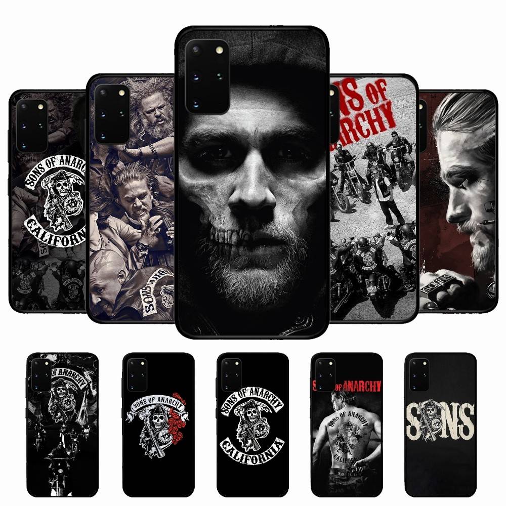 Crime Sons Of Anarchy TV Phone Case For Samsung S 24 Fe 25 Ultra Plus 20 Lite 21 30 22 23 24 22 Ultra 5G Fundas
