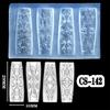 Beautiful 3D Floral Nail Art Silicone Mold Elegant Carving Flower Nail Art Accessory Mold for DIY Resin Designs