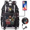 2026 Sports Soccer USB Large Capacity Backpack for Middle High School Students Travel Unisex