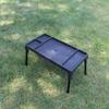 Folding Camping Table Foldable Adjustable Compartmented Outdoor