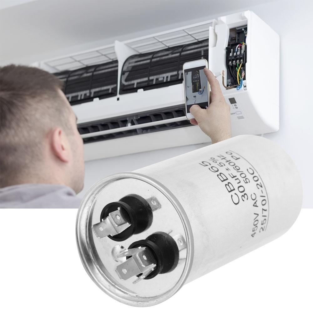 CBB65 30UF 450V Kondenzátor pro rozběh motoru Homopolární elektrolytický kondenzátor pro kompresor