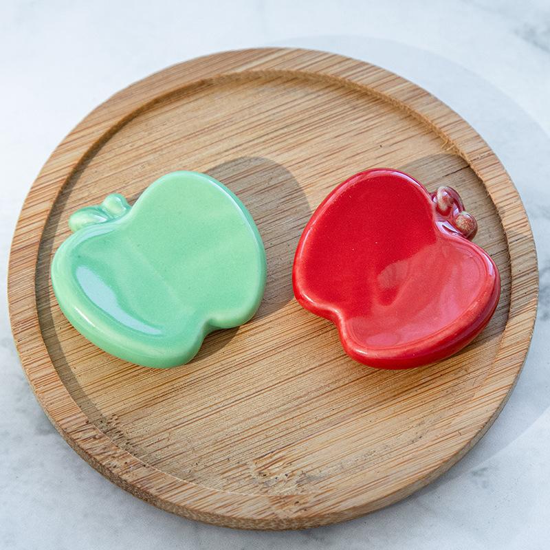100pcs Dining Tableware Kitchen Colorful Ceramic Chopsticks Holder Sakura Spoon Fork Chopstick Rest