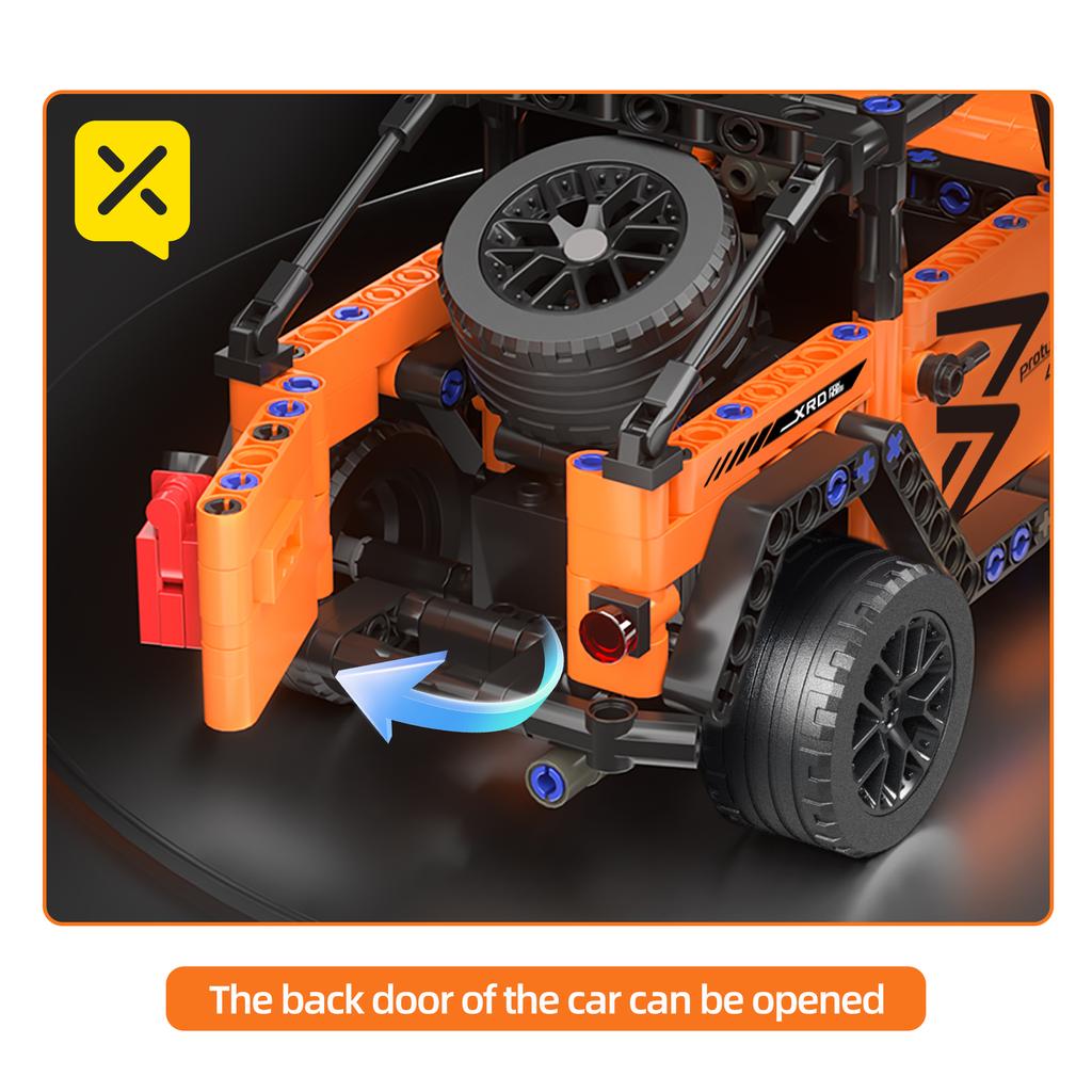 477 PCS Model Building Blocks Car DIY Vehicle Toy Sports Car Off-road Vehicle Racing Birthday and Christmas Gifts for Kids
