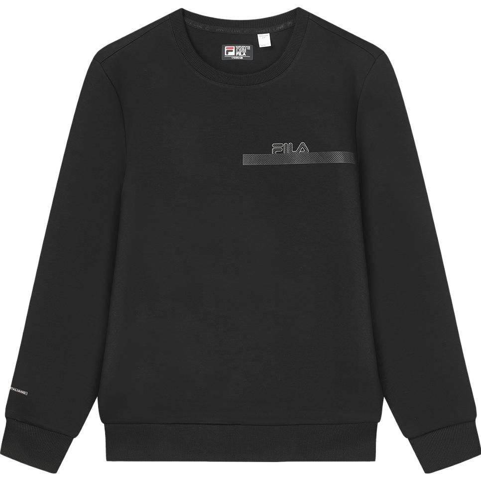 New FILA Sweatshirt Men's Jet Black F51M347202A-BK