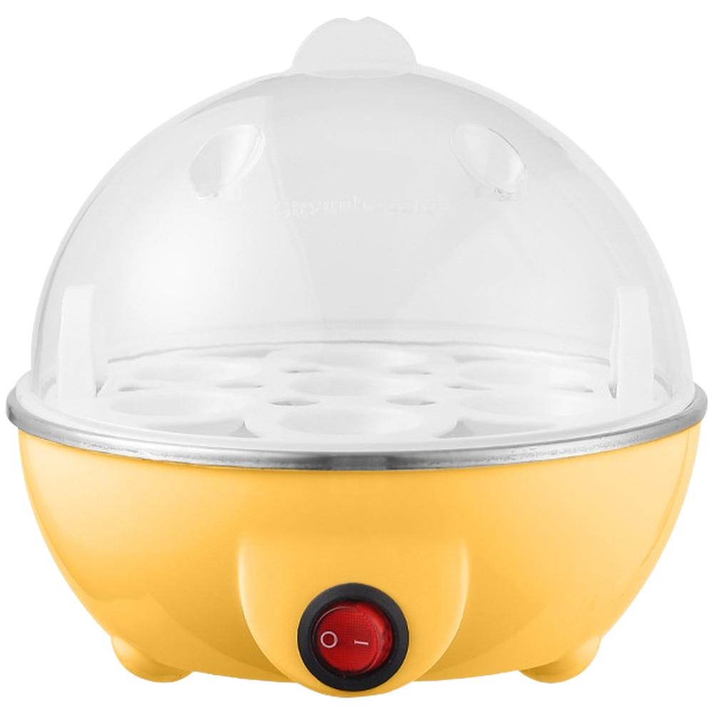 Cuoci uova e vaporiera multifunzione con spegnimento automatico per uova sode, panini al vapore e verdure. Facile funzionamento a un tocco.