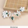 Hengmeihe Ethnic Style Qipao Top with Pearl Gardenia and Pan Buckle Handmade Buttons