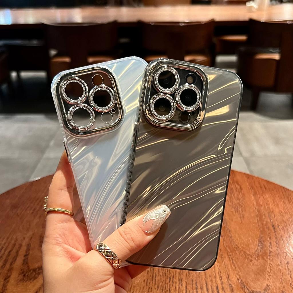 Luxury Electroplated Glitter Phone Case For iPhone 11 12 13 14 15 Pro Max Plus Bumper Shockproof Cases Cover