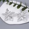 Creative design, three-dimensional multi-layer metal flower earrings, simple and versatile, stylish and trendy alloy stud earrings
