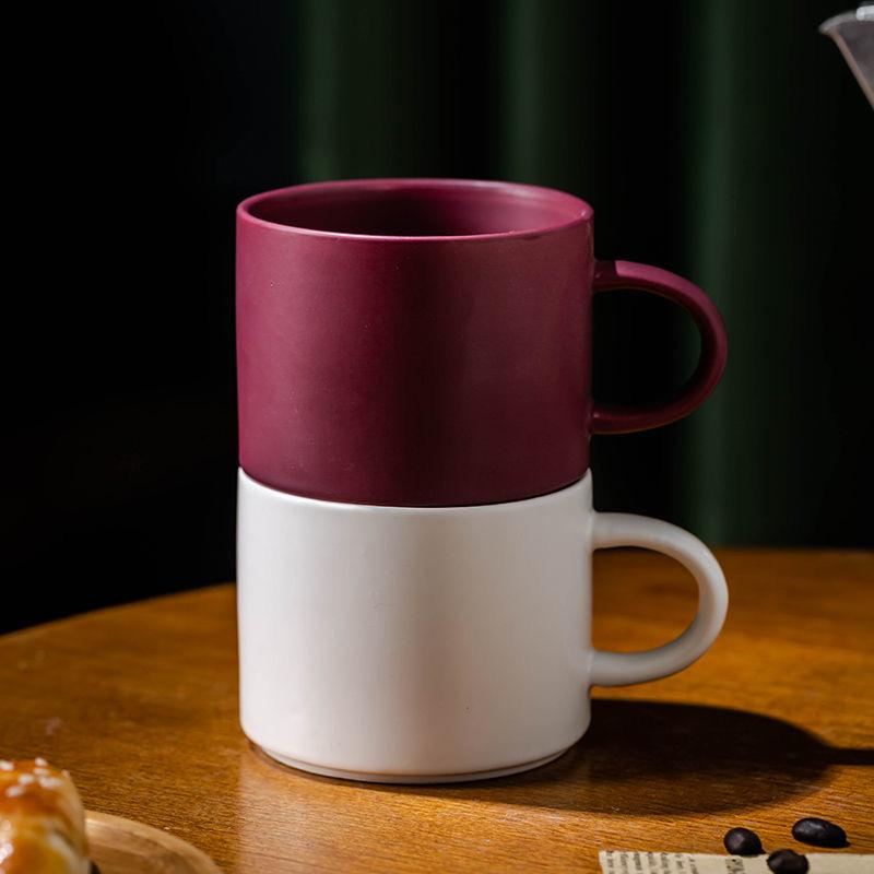 Jednobarevný Jednoduchý hrnek Šálek na cappuccino Šálek na kávu Nordic Style Keramický šálek na vodu Šálek na kávu Šálek na mléko Šálek na snídani