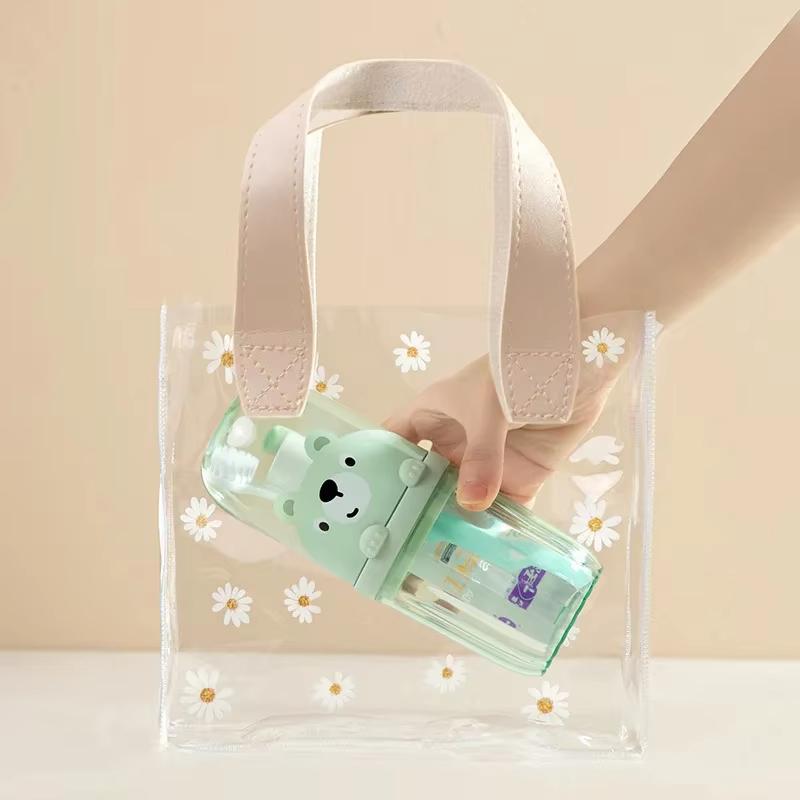 Portable Toothbrush Holder Plastic Toothbrush Travel Case for Kids with Detachable Handle Toothbrushes Toothpaste Storage Box