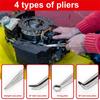 1pc 11-inch High Quality Long Nose Pliers with Curved and Straight Tips - Ideal for Industrial, DIY Applications and Car Repair