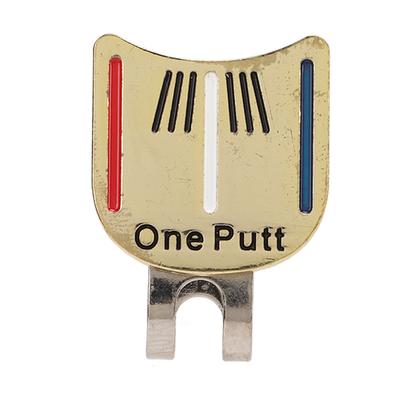 Magnetic Golf Hat Clip Magnetic Golf Ball Marker Golf Hat Clip with Ball Mark Golfer Accessory Golden