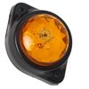Pack of 6 Round Amber LED Trailer Side Marker Lights 12V DC Clearance Signal Lamps for Truck Boat Bus