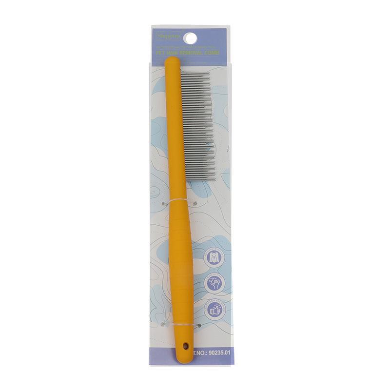 Solid Wood Pet Comb with Fluffy Needles and Detangle Knife