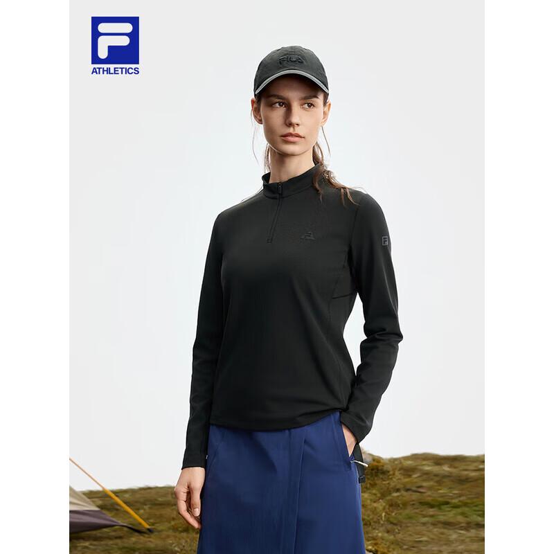 FILA Women s Half-Zip Knitted Long Sleeve Top L