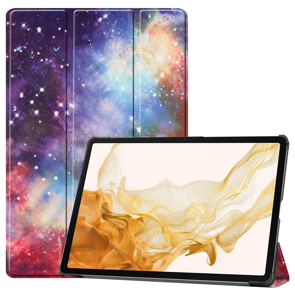 For Samsung Galaxy Tab S10+ Case Pattern Print Leather Stand Tablet Cover