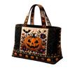 Halloween-Tasche mit Digitaldruck und gesteppter Stickerei, lässige Handtasche für den täglichen Gebrauch und zur Aufbewahrung