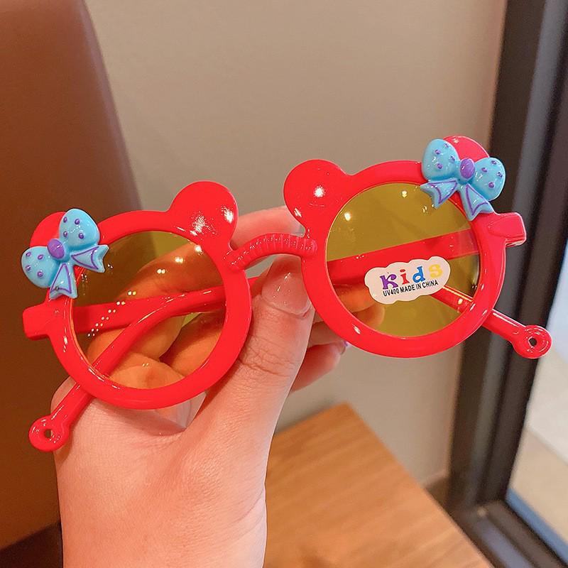 Bowknot Mickey UV Protection Cartoon Sunglasses for Girls
