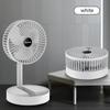Air Conditioner Fan Foldable Electric Fans USB Rechargeable Summer Cooling Fan 2000mah PortableLow Noise Desk Folding Fan 1pc
