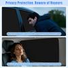 ZATOOTO Suede Car Window Shades 4PCS - Car Window Covers For Ultimate Privacy, UV Protection, And Heat Ulation, Sun Shade Perfect For Camping,