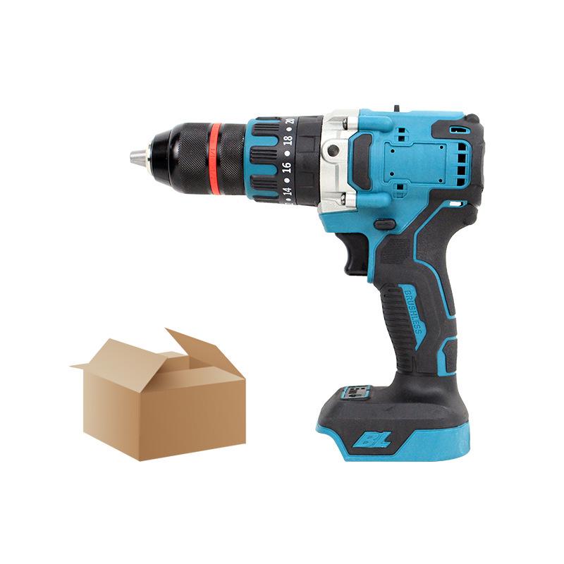 Rechargeable Brushless Cordless Impact Drill with Pistol Grip - Lightweight Hole Punching & Electric Screwdriver for Home Use