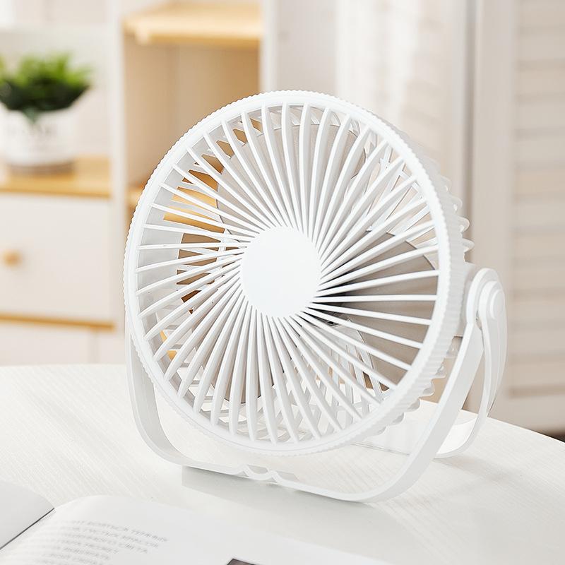 Neutral desktop small fan rechargeable USB small electric fan dormitory mini silent office desktop fan private mold usb plug-in