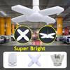 E27 Fan Shape Foldable Led Bulb Ac85-265V 170V-265V Deformation For Home Ceiling Lights Warehouse And Garage White Light Bulb