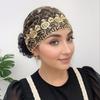 Elegant Mesh Embroidery Cap - Stylish, Breathable Head Wrap for Women, 2024 Spring/Summer, Perfect for Updos & Covering White Hair