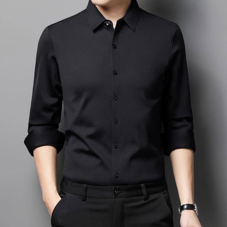 

Бесшовная мужская рубашка, зимняя, новая, двусторонняя, матовая, плюс бархатная, теплая, для среднего возраста, деловая, повседневная 4XL